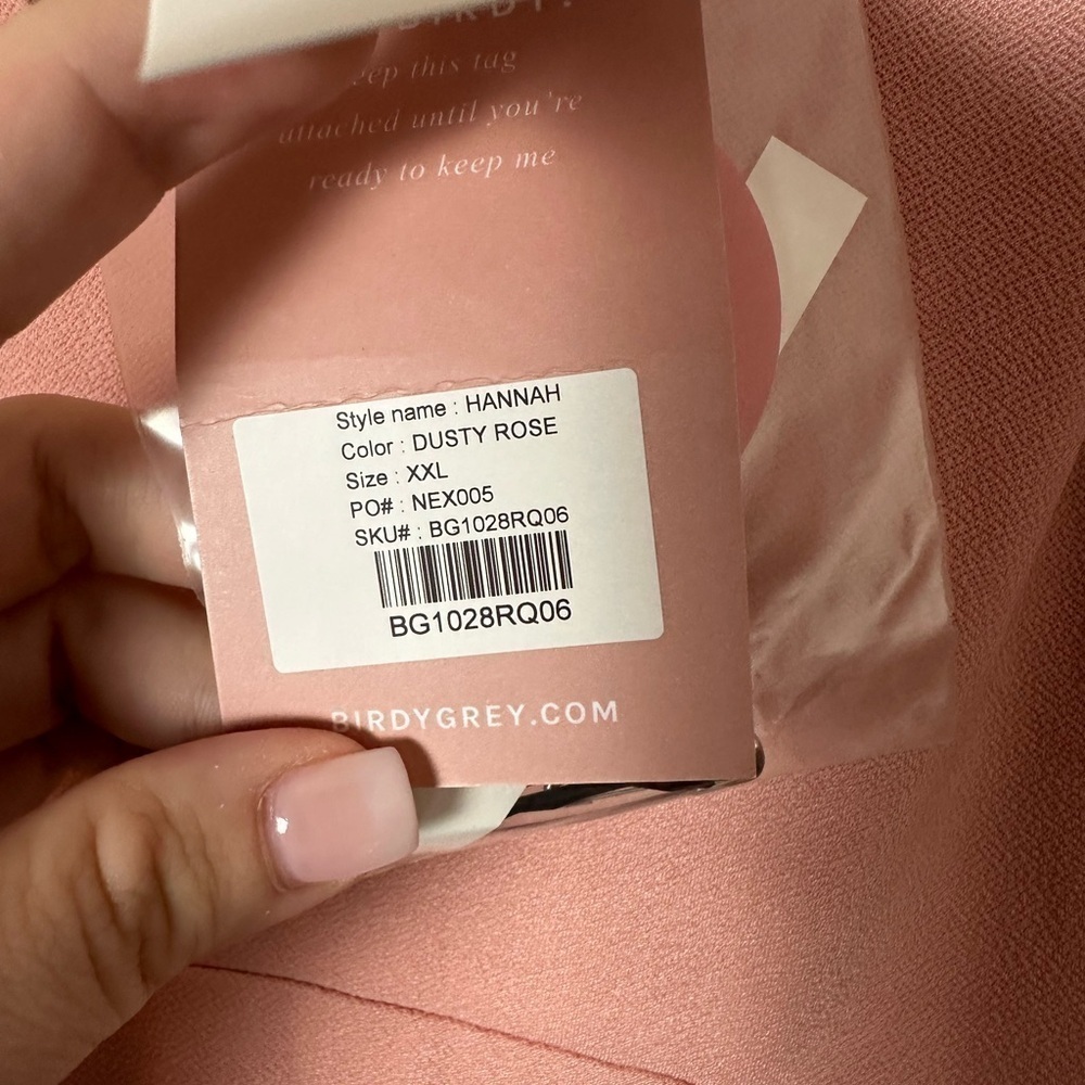 NWT Birdy Grey Hannah Dress in Crepe Dusty Rose - Picture 5 of 9